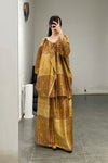Mutedance 24 Spring/Summer Spliced Skirt MD-MD24SS91-JIUJIN Old Gold PM126